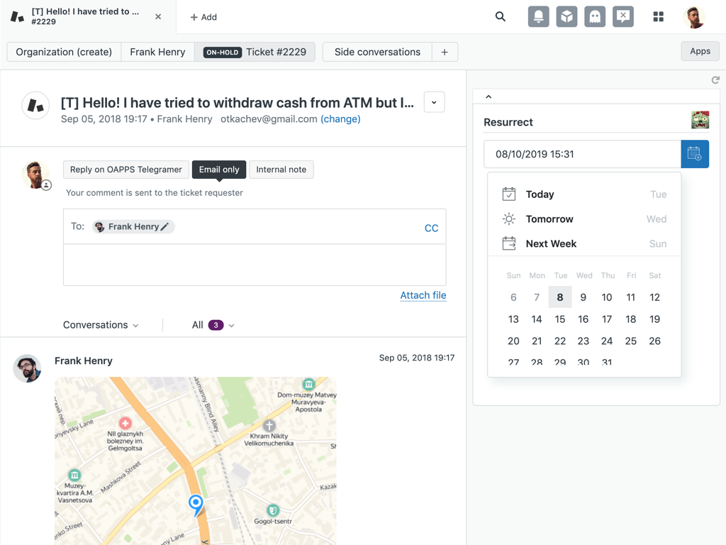 Resurrect Ticket screenshot 1